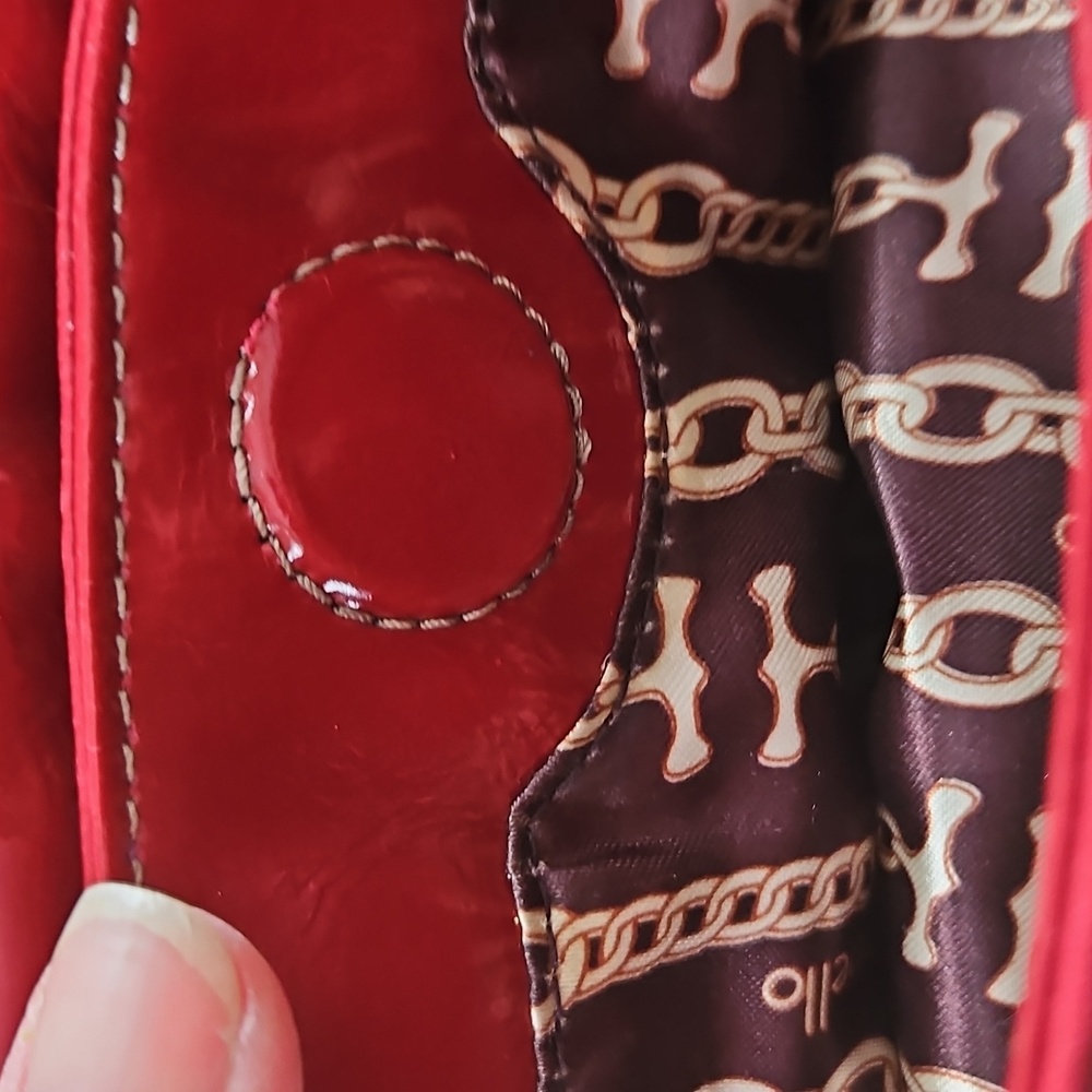 Tignanello Red Leather Patchwork Large Bag - image 7